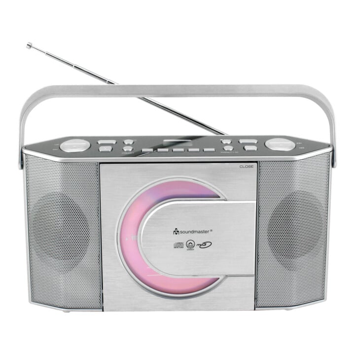 Soundmaster Stereo-Kofferradio RCD1755SI silber