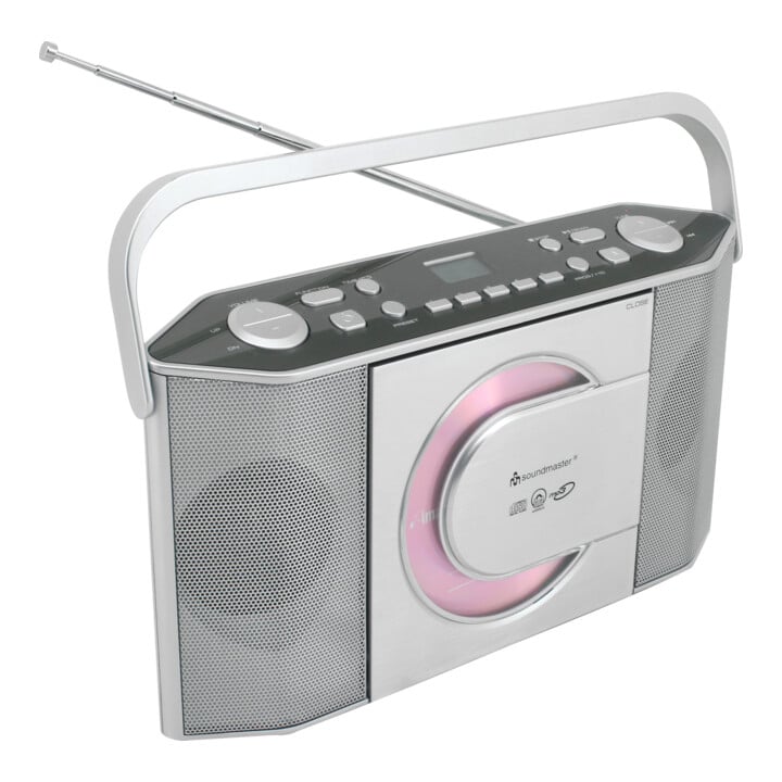 Soundmaster Stereo-Kofferradio RCD1755SI silber