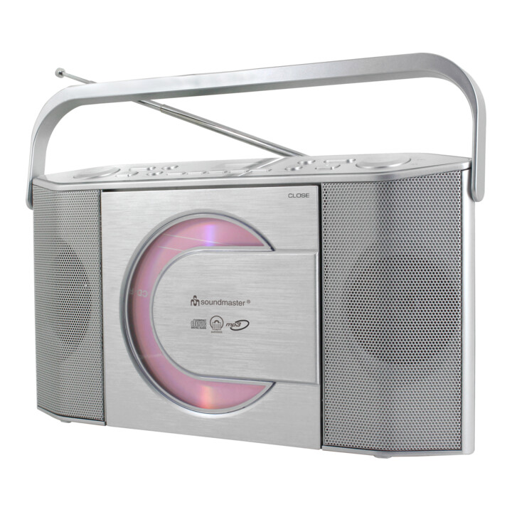 Soundmaster Stereo-Kofferradio RCD1755SI silber