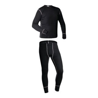 Sous-vêtements thermofonctionnels taille L/6 noir 55 % coton / 45 % nylon