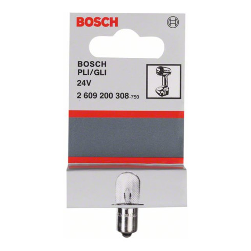 Spanning Bosch gloeilamp 24 V