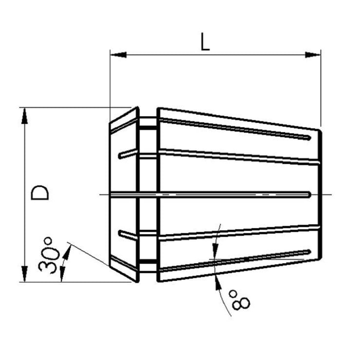Spannzange D6499B 428E ER20 9,0mm Fahrion