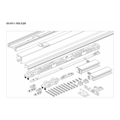 Spanplattenschraube H Pocket 1T 2050mm SET