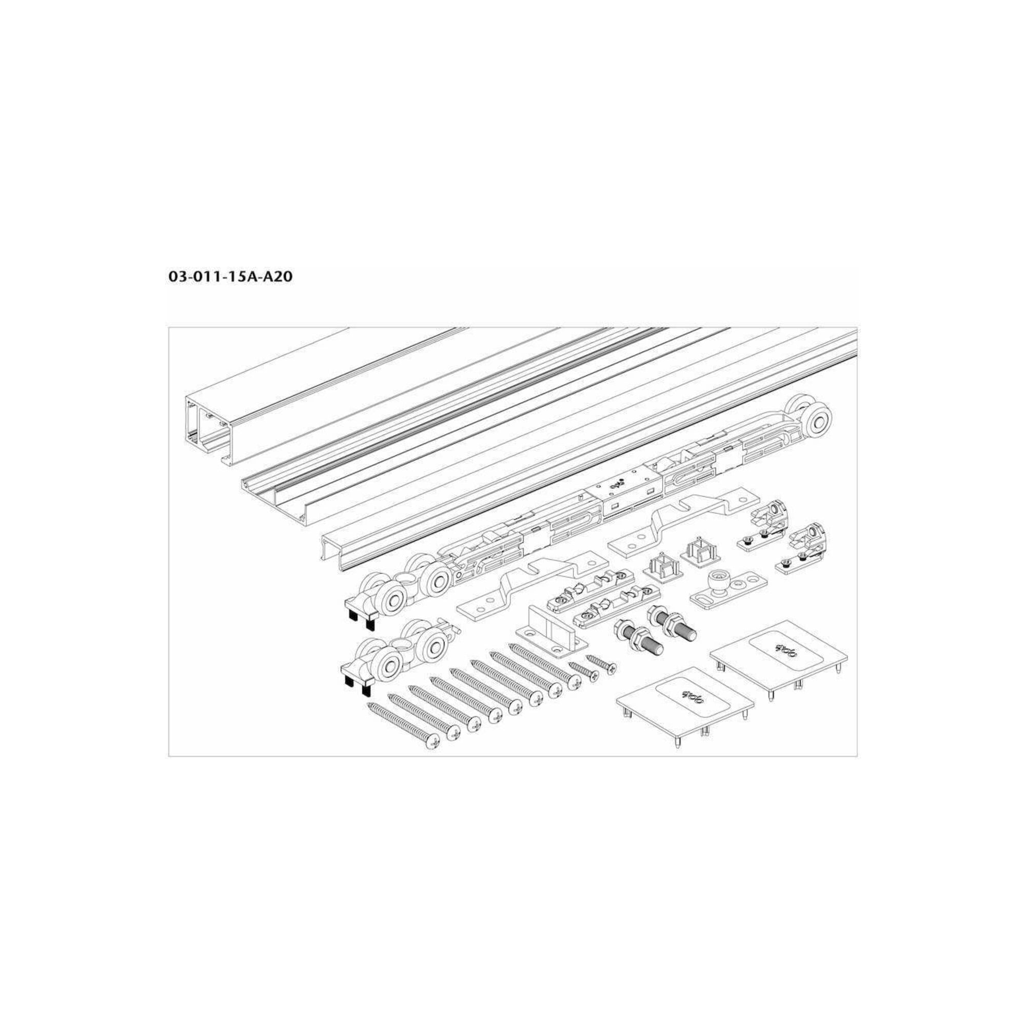Spanplattenschraube W 1T 2050mm "47" 65mm SET ; OPK Europe
