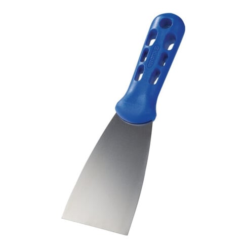 Spatola da imbianchino, l=60mm, lucidata, superficie in plastica ovale, blu VA, inossidabile