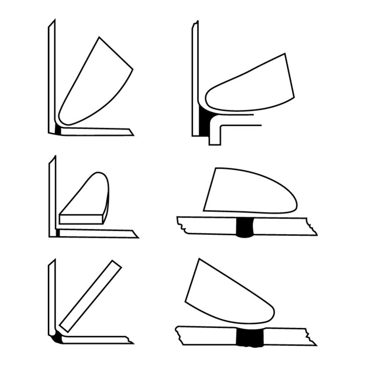 Spatule en silicone Original Glättfix adapté à tous les joints silicone
