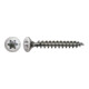 Spax Acier inoxydable 3 x 20 mm Tête fraisée bombée T-STAR plus Filetage complet Pointe S A2 inoxydable