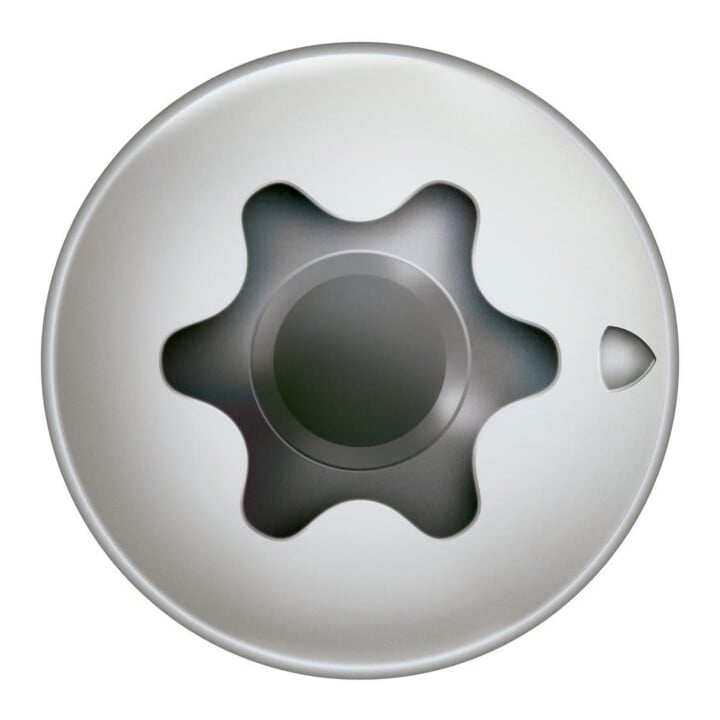 Spax Acier inoxydable 3 x 20 mm Tête fraisée bombée T-STAR plus Filetage complet Pointe S A2 inoxydable