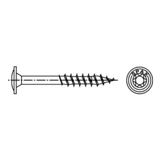 Tête de plaque Spax en acier inoxydable T-STAR plus filetage complet 4CUT