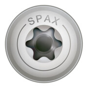 Spax Acier inoxydable 6 x 140 mm Tête disque T-STAR plus Filetage partiel 4CUT A2 inoxydable-2