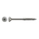 Spax Acier inoxydable 6 x 160 mm Tête fraisée T-STAR plus Filetage partiel 4CUT Acier inoxydable A2 anti-rouille