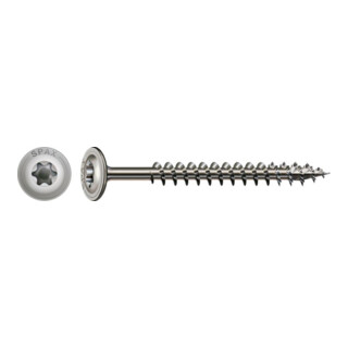 Tête de plaque Spax en acier inoxydable T-STAR plus filetage complet 4CUT