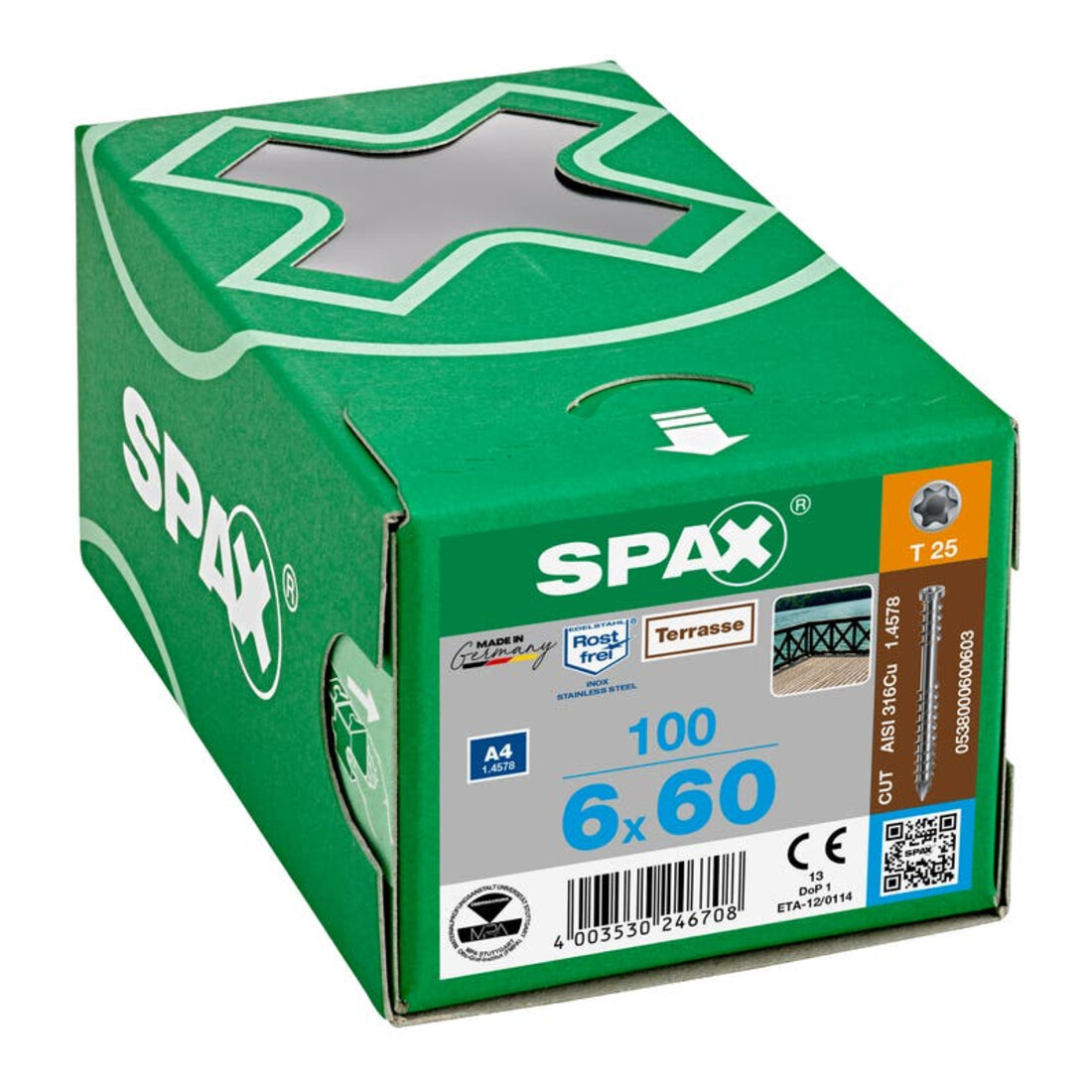 Spax Zylinderkopf-Terrassenschraube