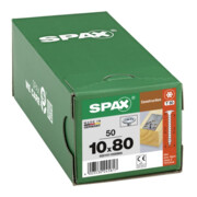 Spax ART 88193 Tellerkopf Stahl geh. 10 x 80/70 -T50 WIROX gal Zn S-5