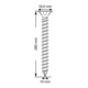 Spax ART 88196 Seko mit Fräsrippen und Cutsp. St. WIROX 10 x 280 -T50 gal Zn S