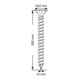 Spax ART 88196 Seko mit Fräsrippen und Cutsp. St. WIROX 10 x 300 -T50 gal Zn S