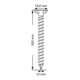 Spax ART 88196 Seko mit Fräsrippen und Cutsp. St. WIROX 12 x 500 -T50 gal Zn S