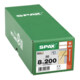 Spax ART 88196 Seko mit Fräsrippen und Cutsp. St. WIROX 8 x 200 -T40 gal Zn S