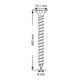 Spax ART 88196 Seko mit Fräsrippen und Cutsp. St. WIROX 8 x 450 -T40 gal Zn S