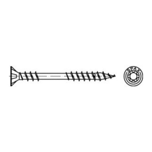 Spax ART 89015 Senkkopf Stahl gehärtet WIROX gal Zn S