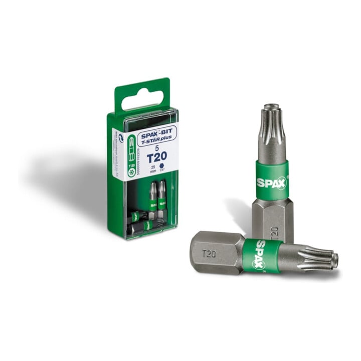 Spax Bits T-STAR+ T40 1 blister 5 bits, 25 mm