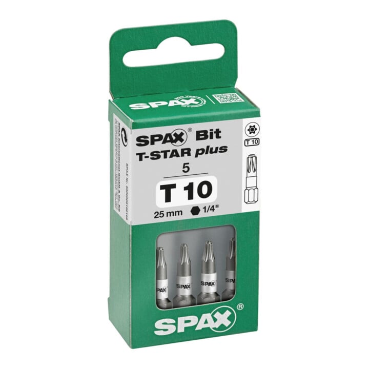 Spax Cut-Case Bit T10+ SW 1/4 x 25