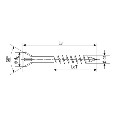 SPAX Dielenschraube SEKO T-Star+ TG WIROX 3,5 x 35