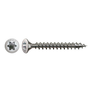 Spax Linsensenkkopf-Universalschraube mit Innensechsrund (TX), Edelstahl A2-70, blank