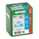 Spax Edelstahl 3,5 x 16 mm Senkkopf T-STAR plus Vollgewinde 4CUT Edelstahl rostfreiei A2
