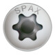 Spax Edelstahl 3,5 x 20 mm Halbrundkopf T-STAR plus Vollgewinde 4CUT Edelstahl rostfreiei A2