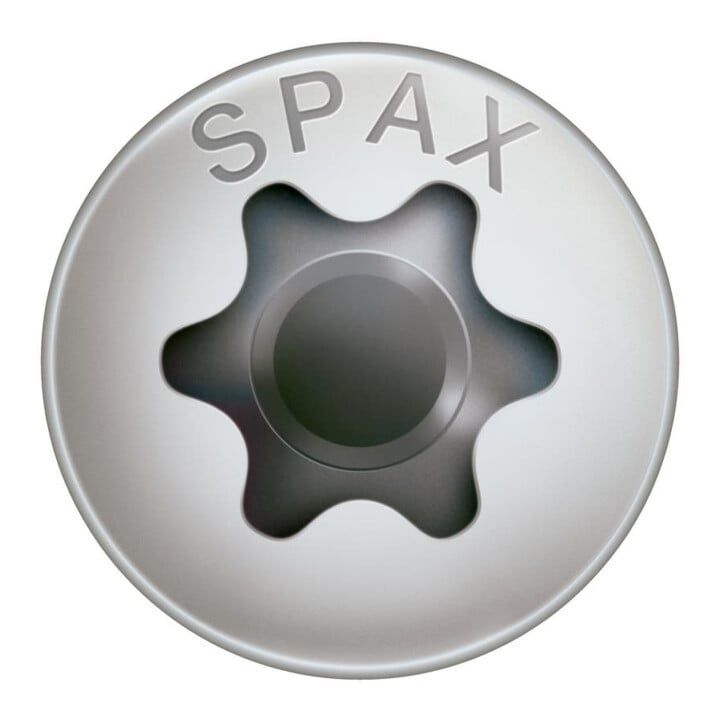 Spax Edelstahl 3,5 x 20 mm LinsenSenkkopf T-STAR plus Vollgewinde 4CUT Edelstahl rostfreiei A2