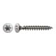 Spax Edelstahl 3 x 20 mm LinsenSenkkopf T-STAR plus Vollgewinde S-Spitze Edelstahl rostfreiei A2