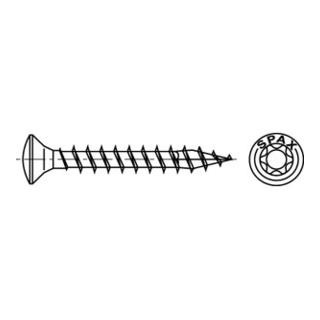 Spax Linsensenkkopf-Universalschraube mit Innensechsrund (TX), Edelstahl A2-70, blank