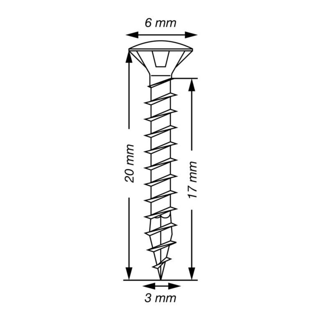 Spax Linsensenkkopf-Universalschraube mit Innensechsrund (TX), Edelstahl A2-70, blank