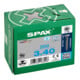 Spax Edelstahl 3 x 40 mm Senkkopf T-STAR plus Vollgewinde S-Spitze Edelstahl rostfreiei A2