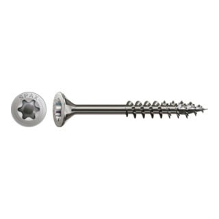 Spax Edelstahl 4,5 x 60 mm Senkkopf T-STAR plus Teilgewinde 4CUT Edelstahl rostfreiei A2