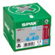 Spax Edelstahl 4 x 40 mm Halbrundkopf T-STAR plus Vollgewinde 4CUT Edelstahl rostfreiei A2