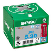 Spax Edelstahl 5 x 30 mm Halbrundkopf T-STAR plus Vollgewinde 4CUT Edelstahl rostfreiei A2-5