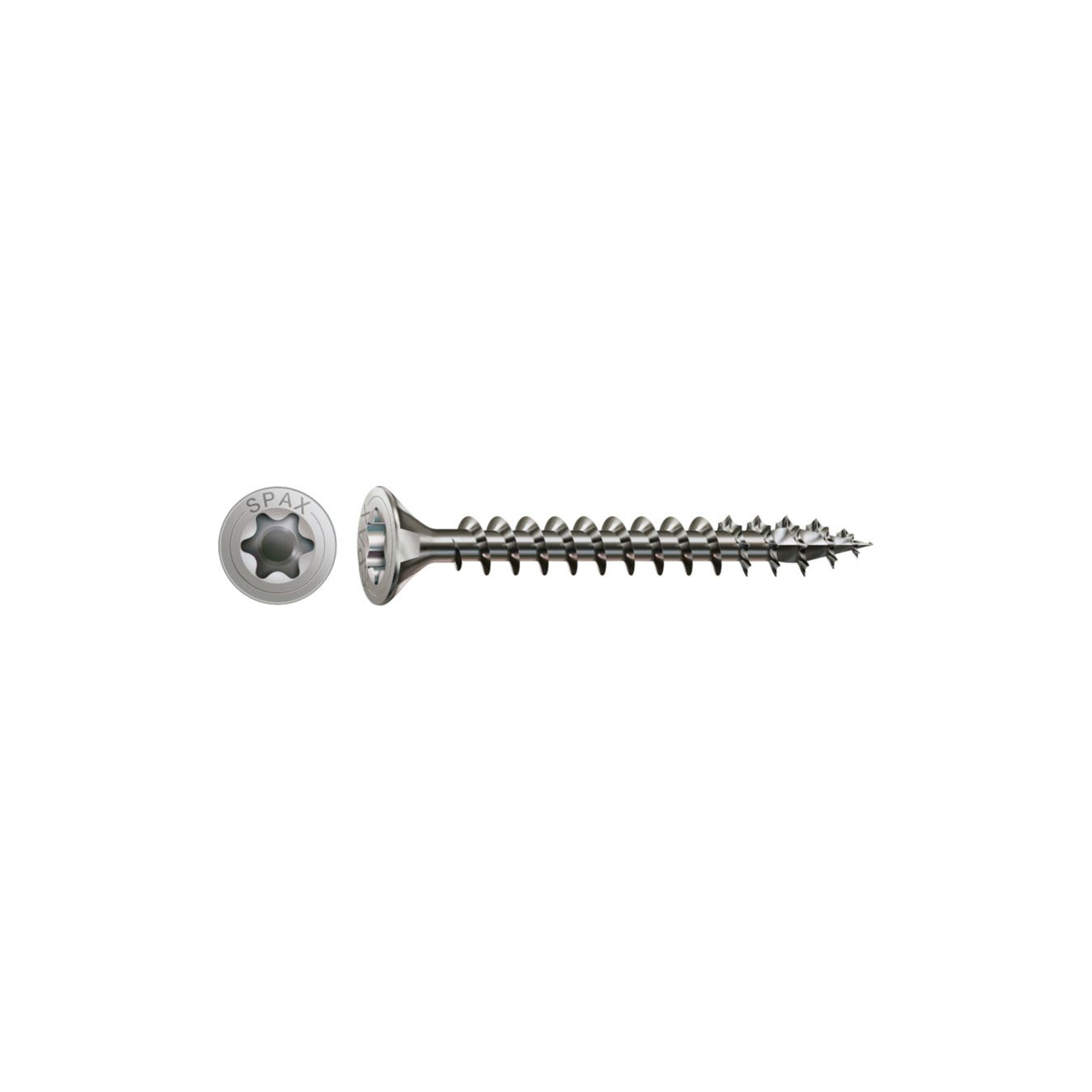 Spax Edelstahl 6 x 50 mm Senkkopf T-STAR plus Vollgewinde 4CUT Edelstahl rostfreiei A2