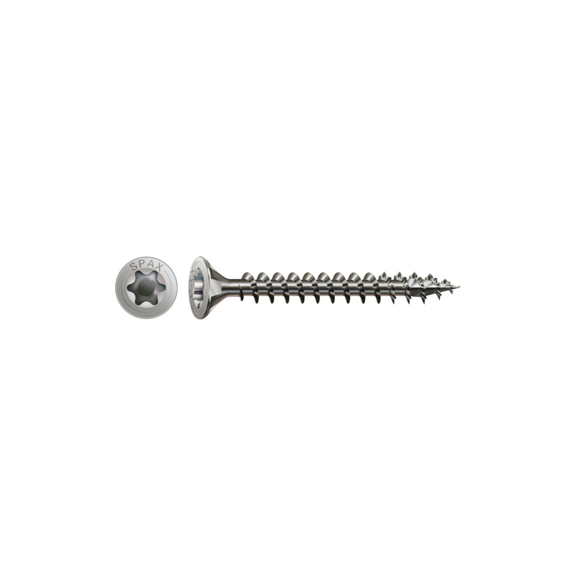 Spax Edelstahl 6 x 60 mm Senkkopf T-STAR plus Vollgewinde 4CUT Edelstahl rostfreiei A2