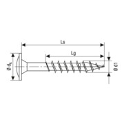 Spax Edelstahl 6 x 60 mm Tellerkopf T-STAR plus Vollgewinde 4CUT Edelstahl rostfreiei A2-4