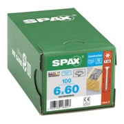 Spax Edelstahl 6 x 60 mm Tellerkopf T-STAR plus Vollgewinde 4CUT Edelstahl rostfreiei A2-5