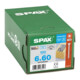 Spax Edelstahl 6 x 60 mm Tête disque T-STAR plus filetage complet 4CUT inox A2 inoxydable