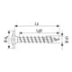 Spax Edelstahl 8 x 50 mm Tellerkopf T-STAR plus Vollgewinde 4CUT Edelstahl rostfreiei A2