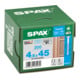 Spax Fassade 4,5 x 45 mm LinsenSenkkopf T-STAR plus Teilgewinde CUT-Spitze Edelstahl rostfreiei A2