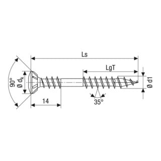 Spax Fassadenschraube Linsenkopf T-STAR plus Fixiergewinde 4CUT