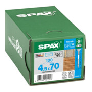 Spax Fassade 4,5 x 70 mm LinsenSenkkopf T-STAR plus Fixiergewinde 4CUT Edelstahl rostfreiei A2-5