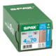 Spax Fassade 4,5 x 70 mm LinsenSenkkopf T-STAR plus Teilgewinde CUT-Spitze Edelstahl rostfreiei A2