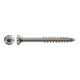 Spax Fassade 4,5 x 70 mm Tête fraisée petite T-STAR plus filetage partiel Pointe CUT inox A2 anti-rouille