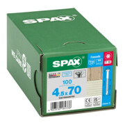 Spax Fassade 4,5 x 70 mm Tête fraisée petite T-STAR plus filetage partiel Pointe CUT inox A2 anti-rouille-5
